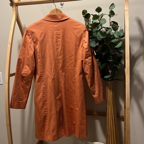 Mario Serrani Light Orange Long Sleeve 3/4 Coat - Picture 4 of 4